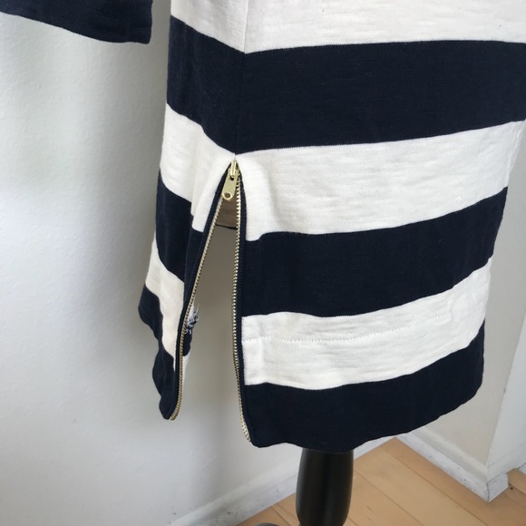 [J. Crew] Maritime Strip Zip Dress - Picture 6 of 8