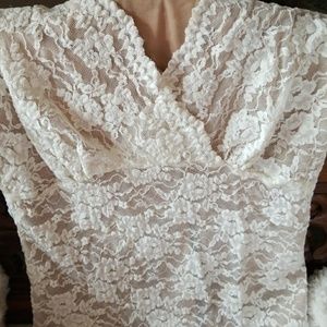 Cabi lace shirt 3/4 sleeve