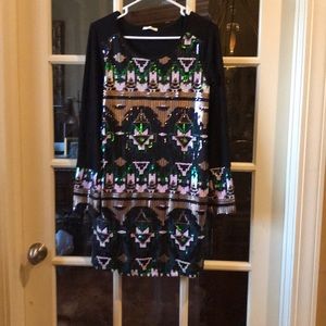 Mon Ami sequin shift dress