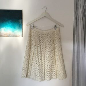 Cream Tory Burch skirt