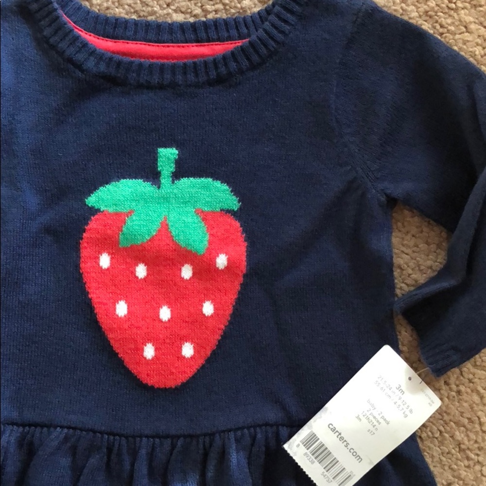 HP! Adorable Strawberry 2 Piece Carter’s Set