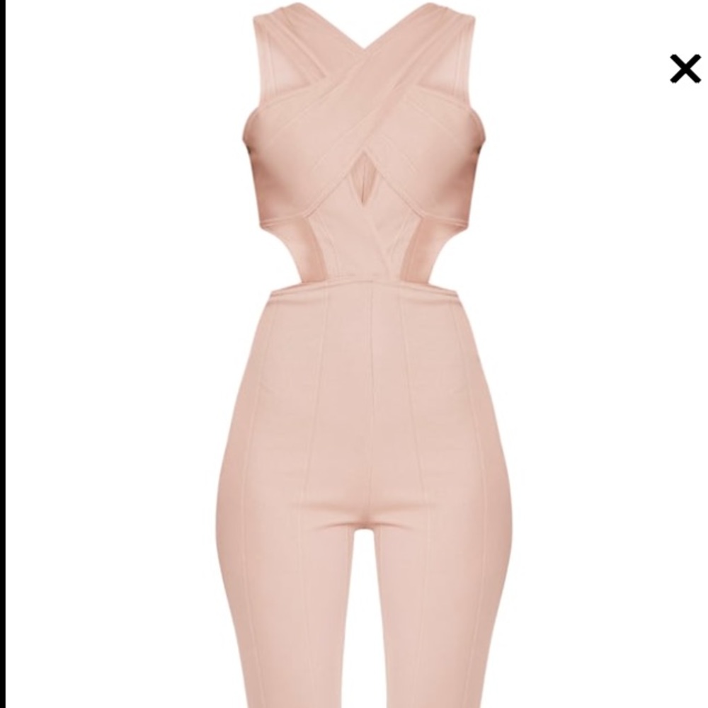 Nude Bandage Jumpsuit (US 8)