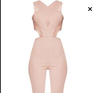 Nude Bandage Jumpsuit (US 8)