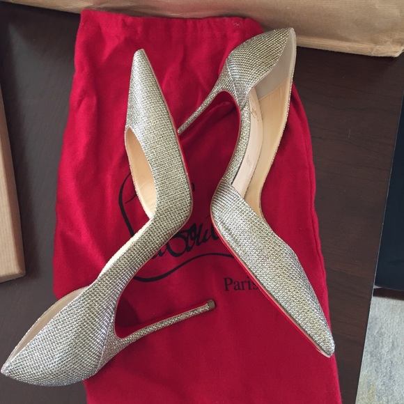 Christian louboutin gold sparkle heels! - Picture 2 of 4