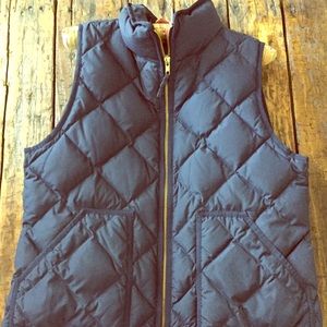 JCrew Navy Blue Puffer Vest