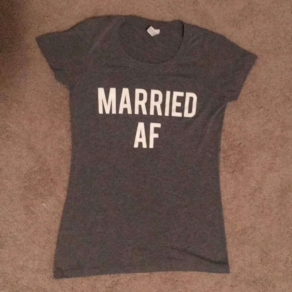 Married AF Gray Graphic T-Shirt