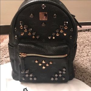 “ AUTHENTIC NEW” 100% MCM studded bag in Black