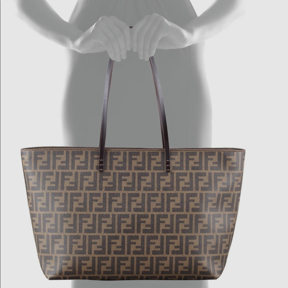 Authentic Fendi Zucca Logo Roll Bag