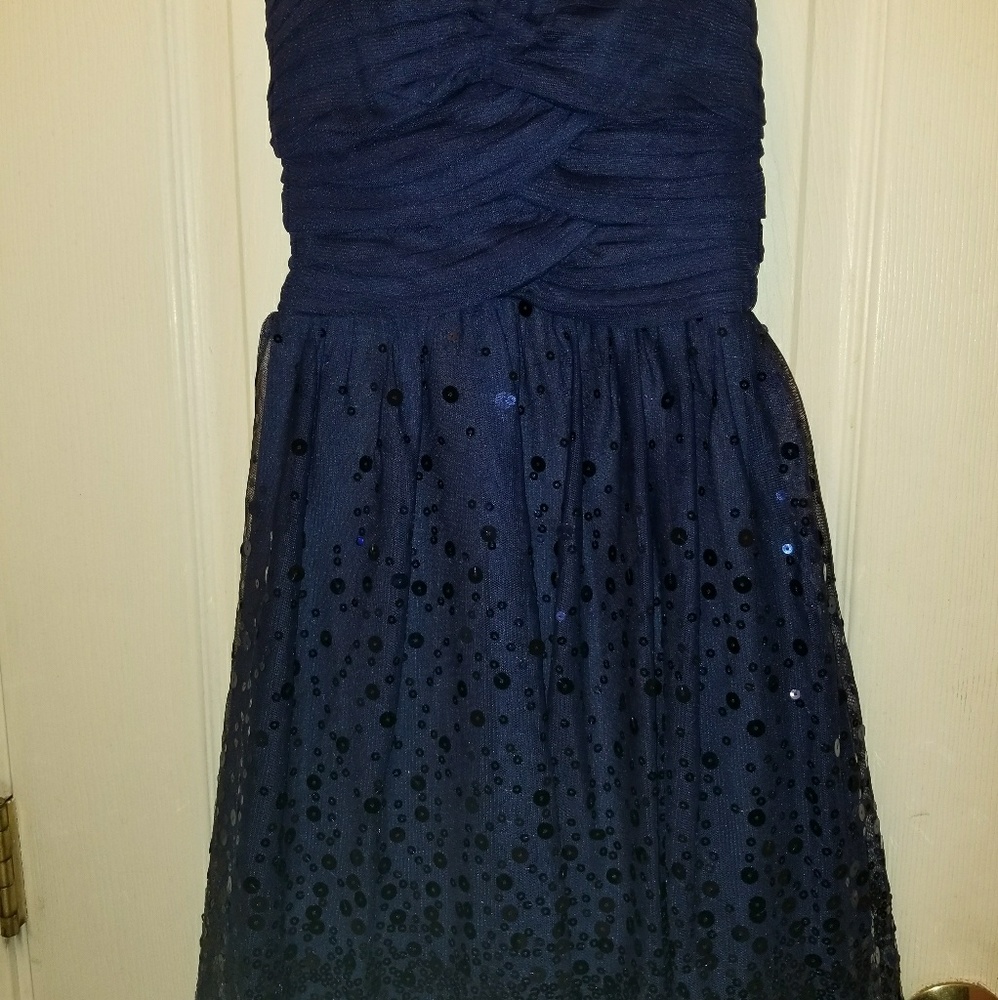 Navy Blue Party Dress - Picture 5 of 8
