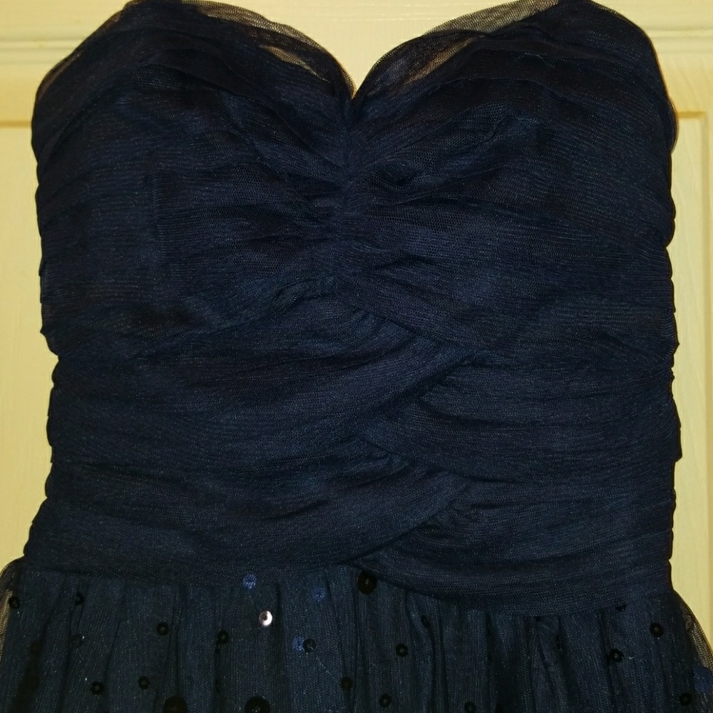 Navy Blue Party Dress - Picture 6 of 8