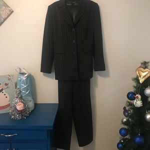 Beautiful suit black and gold stripes