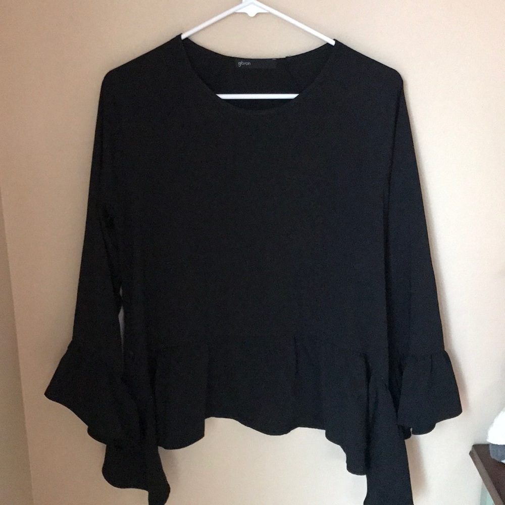 Black xs Gibson flowy blouse