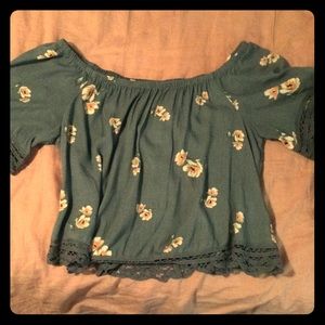 Floral off the shoulder top