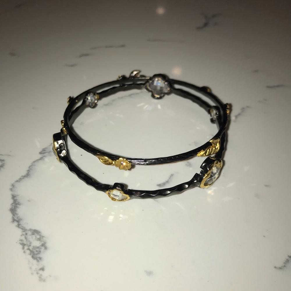 CLOSET CLOSING--2 PC bangle set with crystals