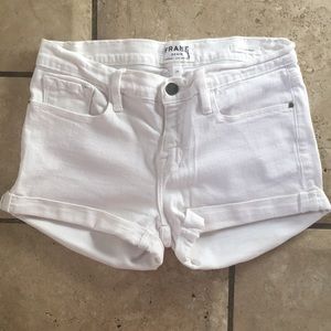Frame Denim shorts - Le Cutoff Short, White, sz 26