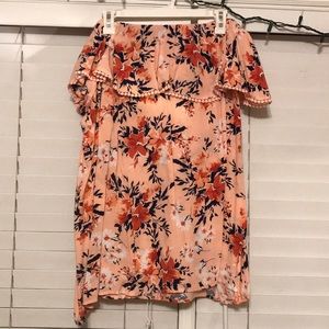 Cropped shoulder shirt