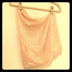 Alice&Olivia one shoulder sequined top