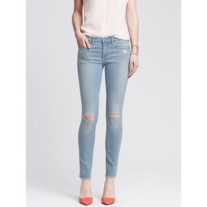 Banana Republic Distressed Skinny Ankle Jeans