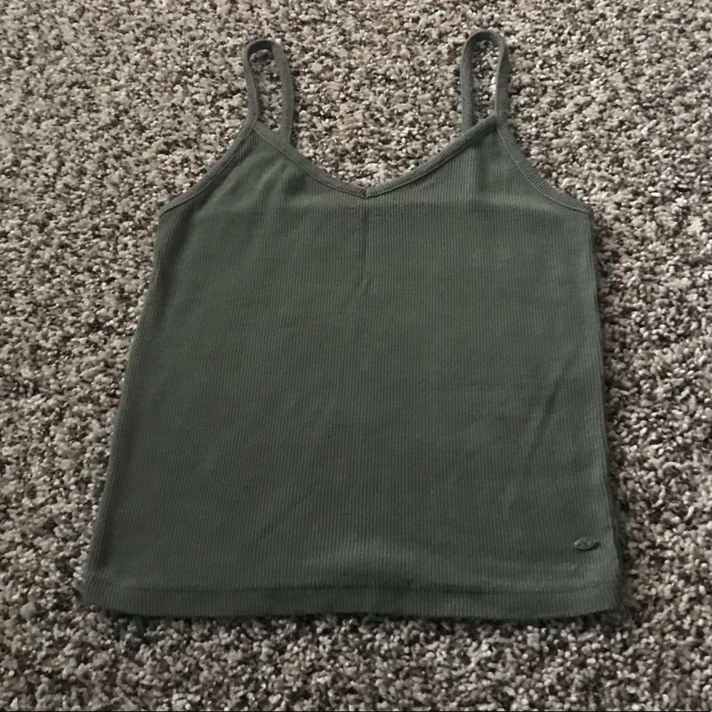 NEW SALE American Eagle army green ribbed, crop