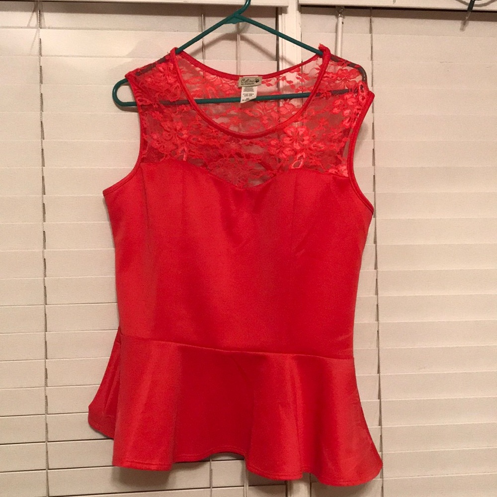 Red blouse