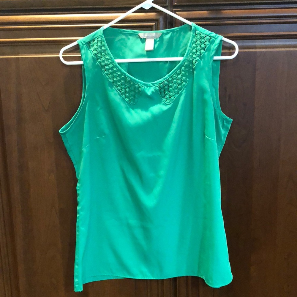 Sleeveless Blouse - Banana Republic - Kelly Green