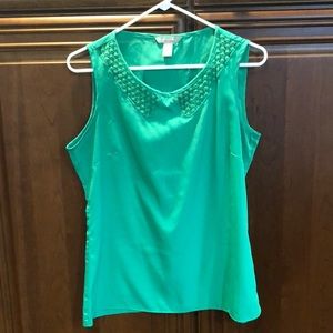 Sleeveless Blouse - Banana Republic - Kelly Green