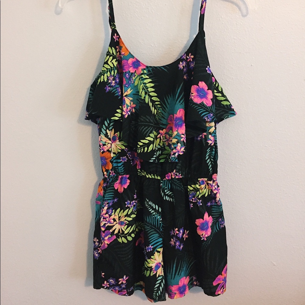 Tropical Floral Romper
