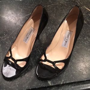 Jimmy Choo Black patent leather heels