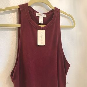 Forever 21 (Maroon) Knit Tank Top