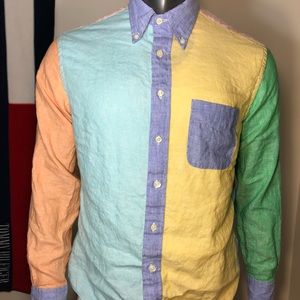 Brooks Brothers Linen multicolored dress shirt