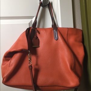 Cole Haan burnt orange leather handbag