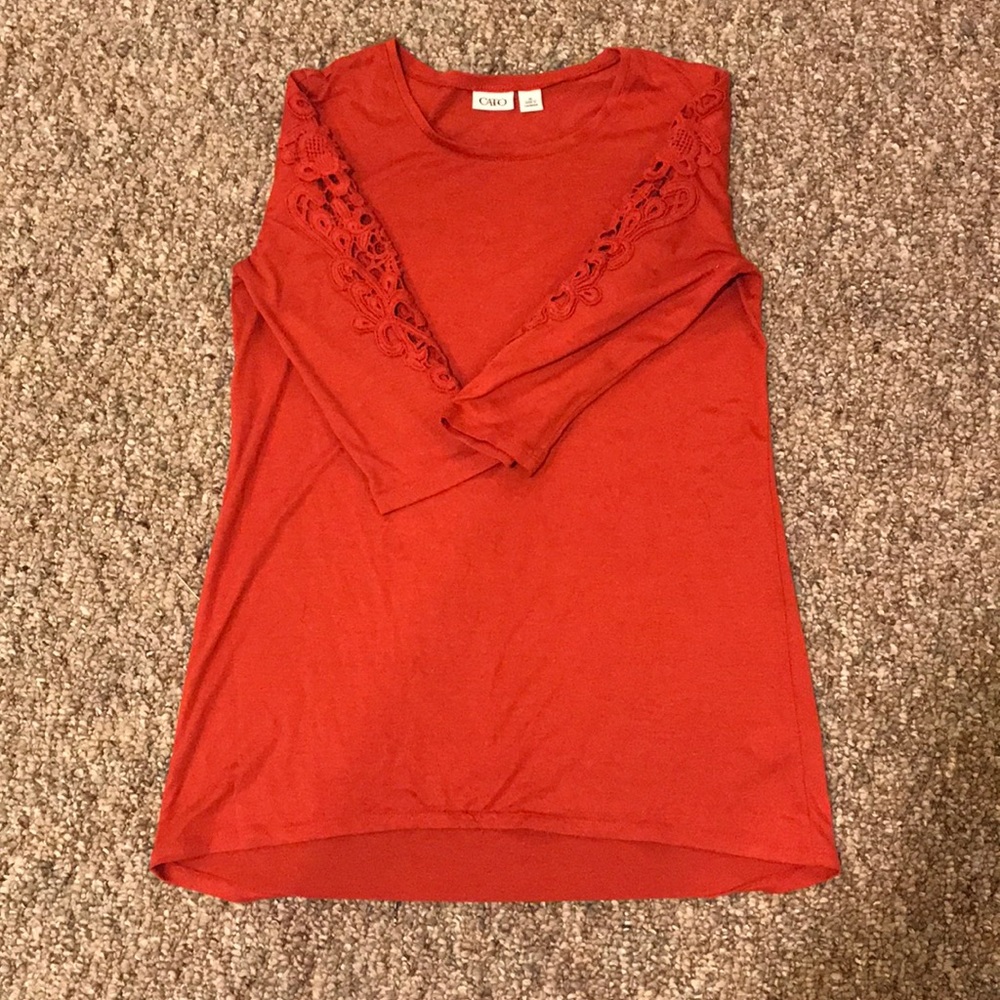 Burnt Orange 2/3 sleeve