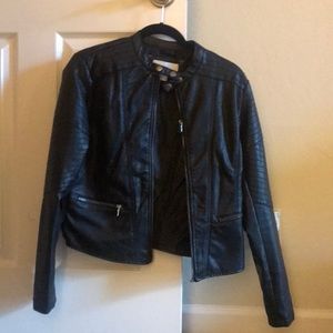 Xhilaration Black Leather Jacket