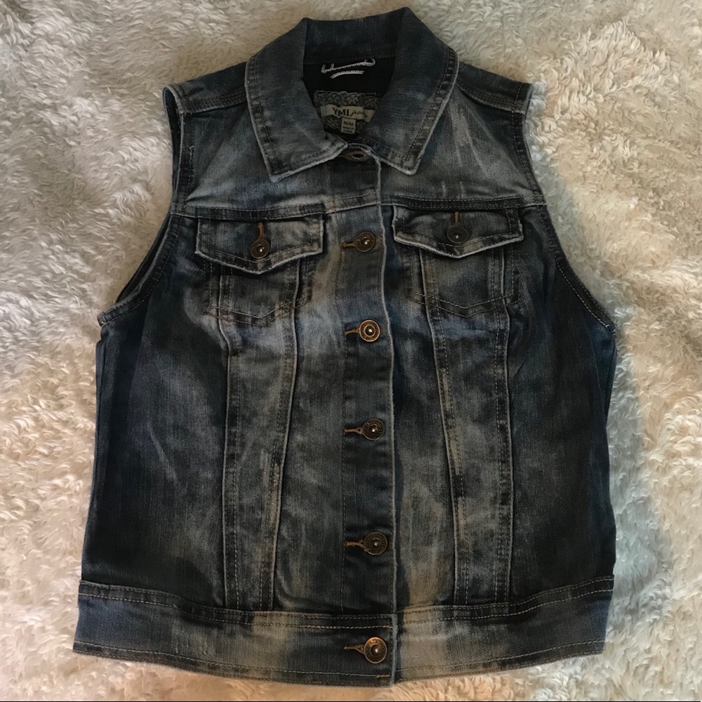 Denim vest, NWOT
