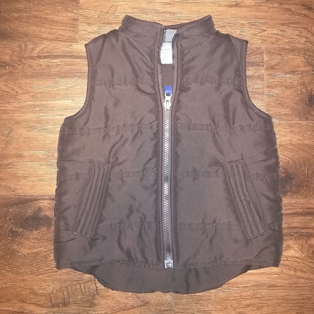 Carter's brown puffer vest