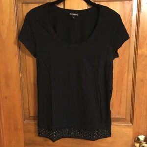 Express shirt with beading detail