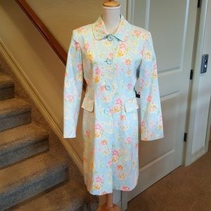 Jones New York Trench Coat Spring Easter Pastel