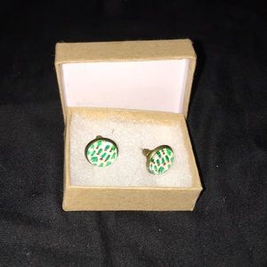 cactus stud earrings