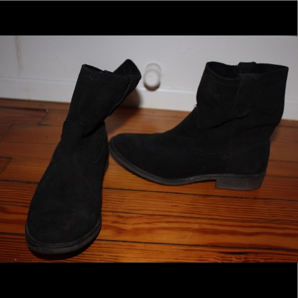 Zigi Cannoli Black Real Suede Booties Size 6 - Picture 3 of 5