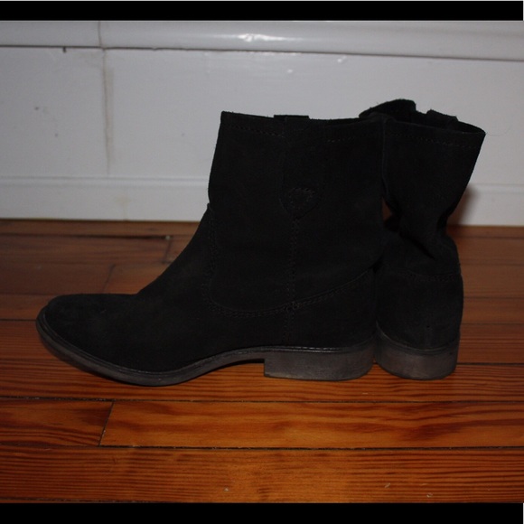 Zigi Cannoli Black Real Suede Booties Size 6 - Picture 5 of 5