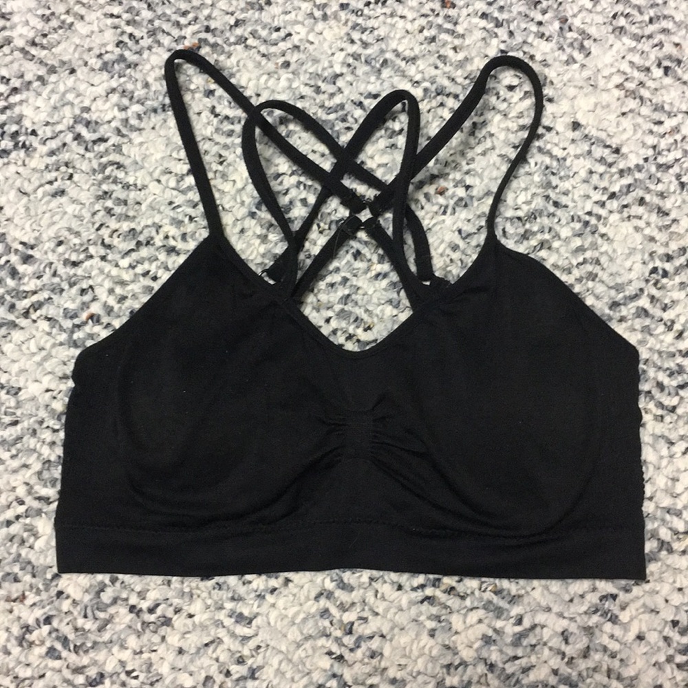 Strappy sports bra