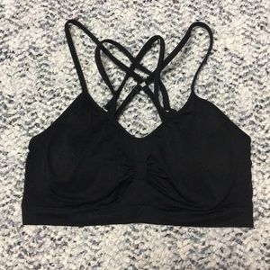 Strappy sports bra