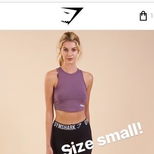 Gymshark crop top in lavender