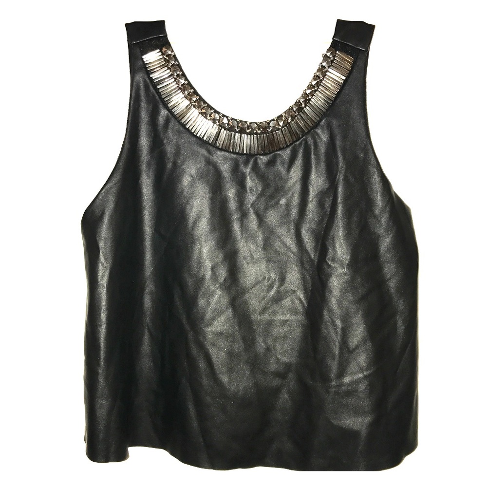 A black leather top
