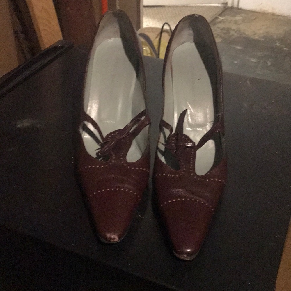 Burgundy heels