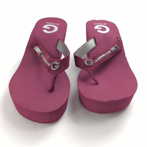guess high heel flip flops