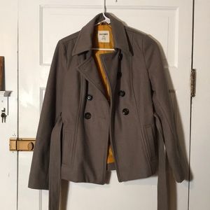 Old Navy | S | Wool-Blend Gray Pea Coat