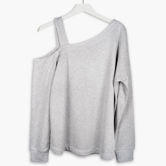 Tops - Cozy One Shoulder Sweatshirt