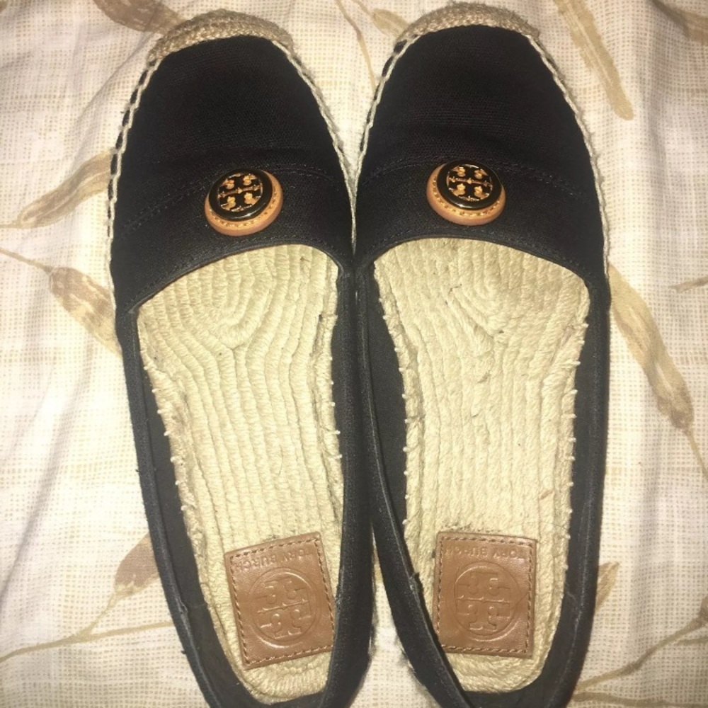 Authentic Tory Burch black Espadrilles