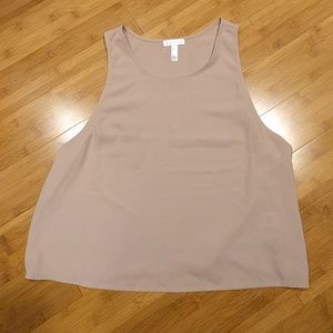 Nordstrom Leith blush pink trapeze cropped tank